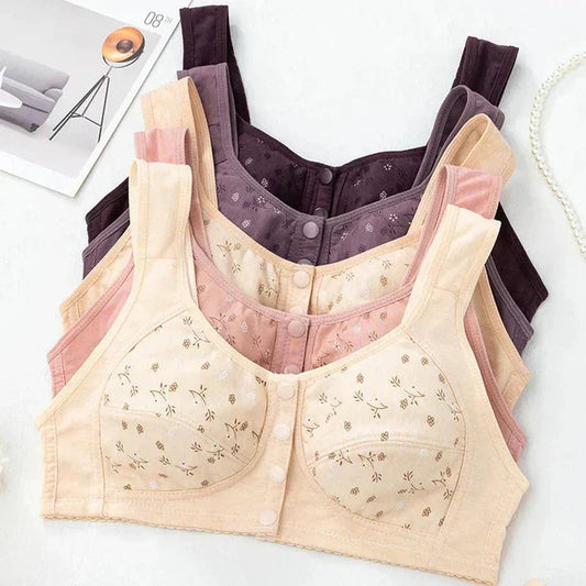 Sagging Front Open Cooling Cotton Bra Pack Of 2 and 3