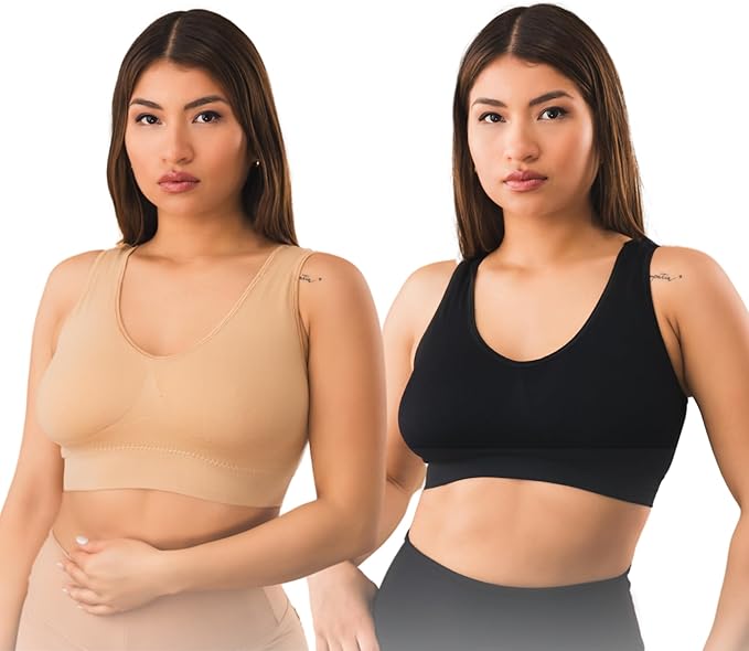 Imported Soft Cotton Non Paded Hot Bra Brief Brassire Blouse Brazzire For Girls Pack Of 2