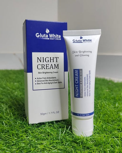 Gluta White Night Cream Tube Pack