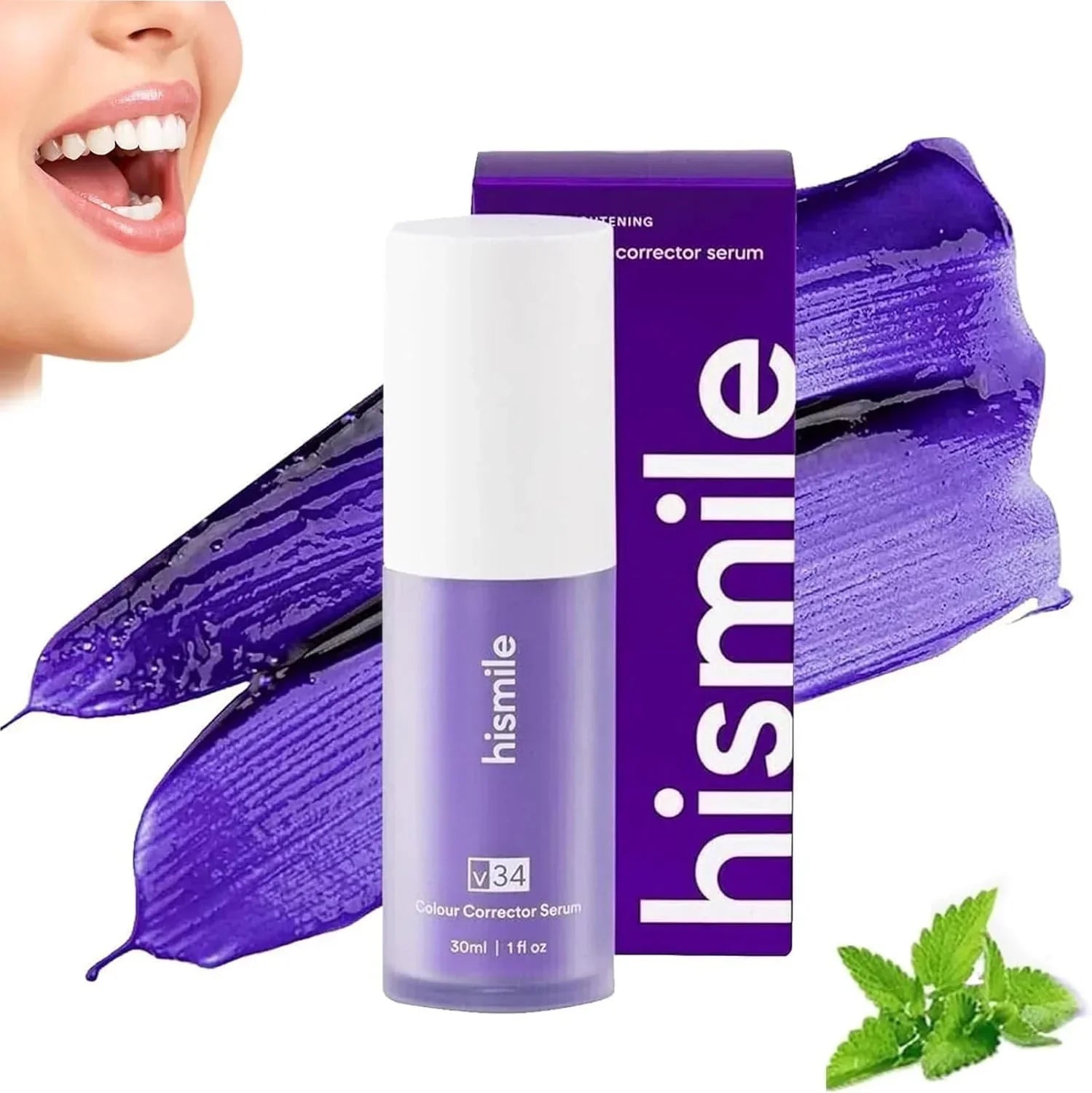 Hismile v34 Color Corrector Serum - Instant Teeth Whitening