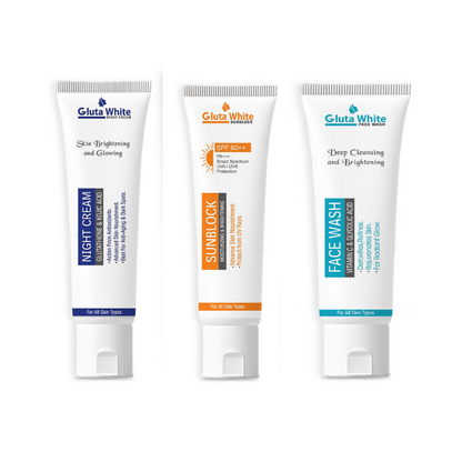 Gluta White Face Glow Kit